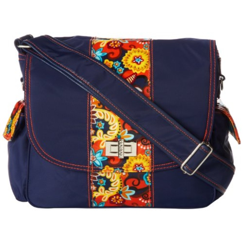 Hadaki Trend Messenger Bag,Navy/Arabesque,One Size