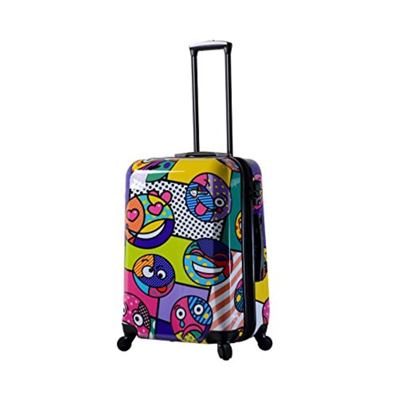Mia Toro Italy Emojis Hardside 24 Inch Spinner, Multi-Color
