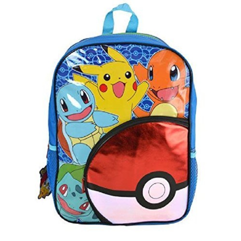 Pokemon 16" "Pokeball" Front Pocket Backpack