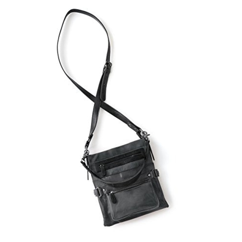 Shiraleah Harper Double Handle Cross-Body Daypack, Graphite