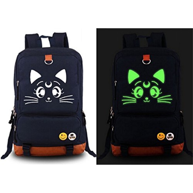Siawasey Sailor Moon Anime Cartoon Laptop Daypack Backpack Shoulder School Bag
