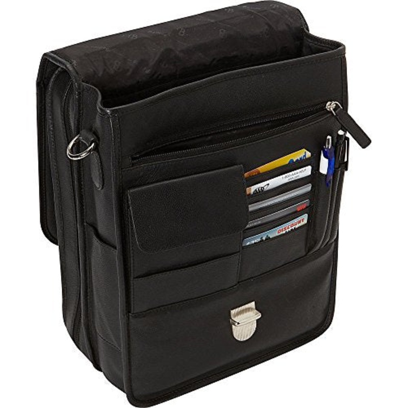 Bellino The Reporter Leather Vertical Case, Black