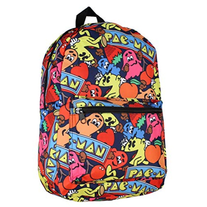 Bioworld Pac-Man Characters All-Over Scene Backpack