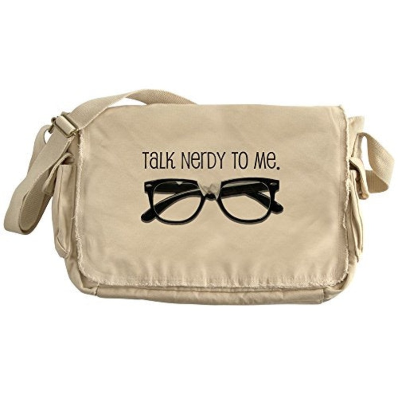 Cafepress - Talk Nerdy To Me - Unique Messenger Bag, Canvas Courier Bag