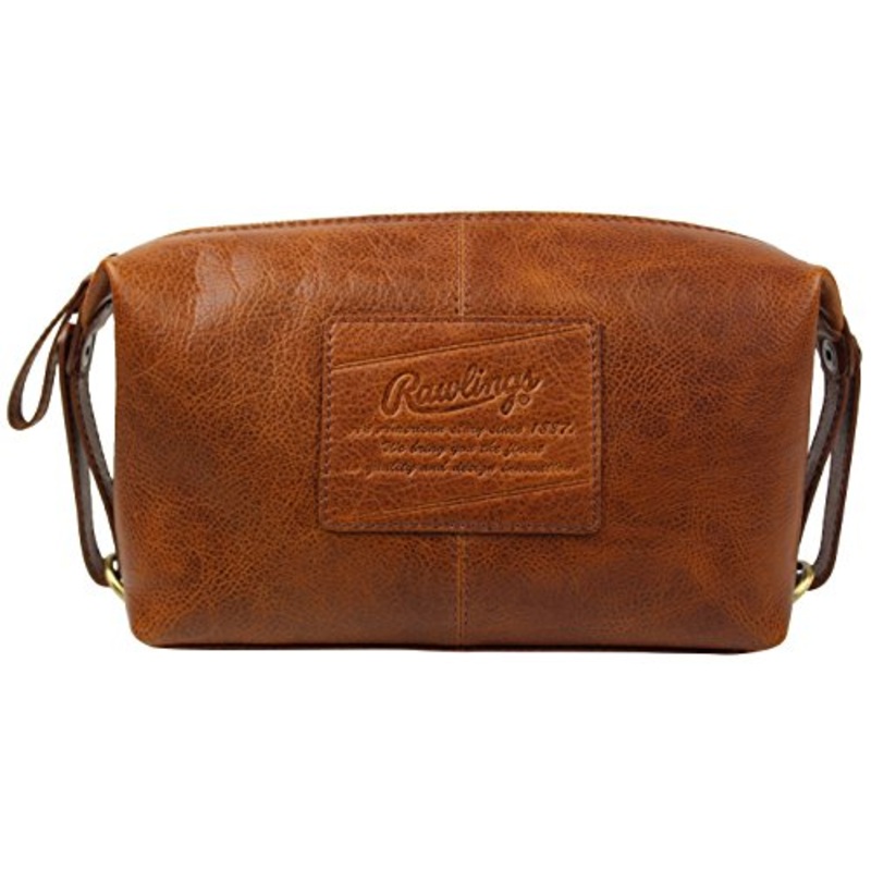 Rawlings Men'S Leather Travel Kit, Brown