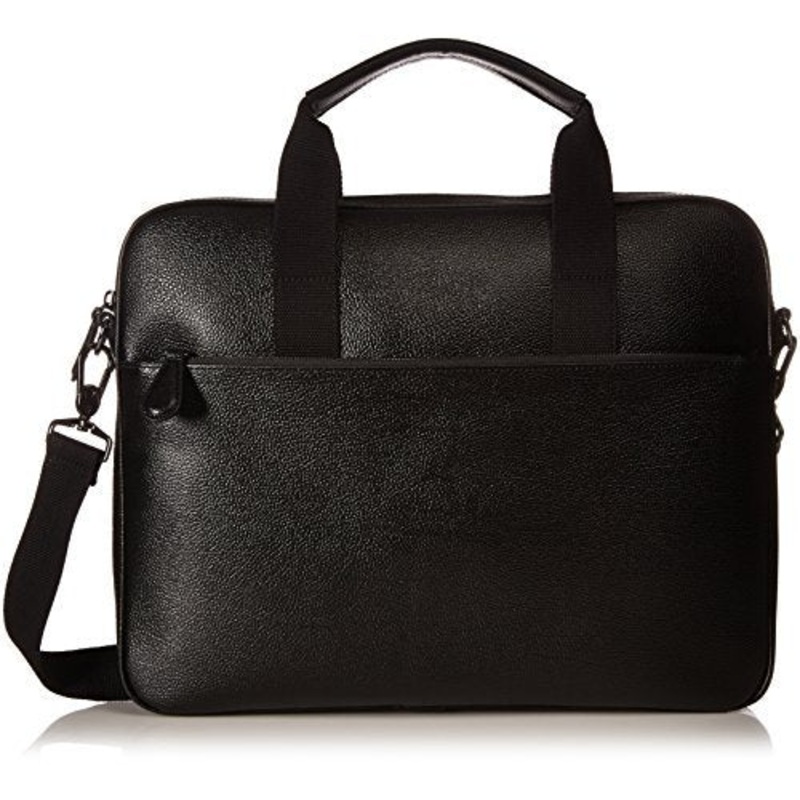 Ted Baker Men'S Morcor Leather Document Bag, Black