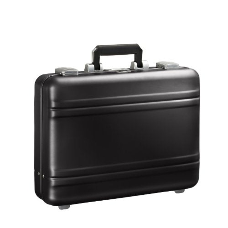 Zero Halliburton Premier 4 Inch Aluminum Attached, Black, One Size