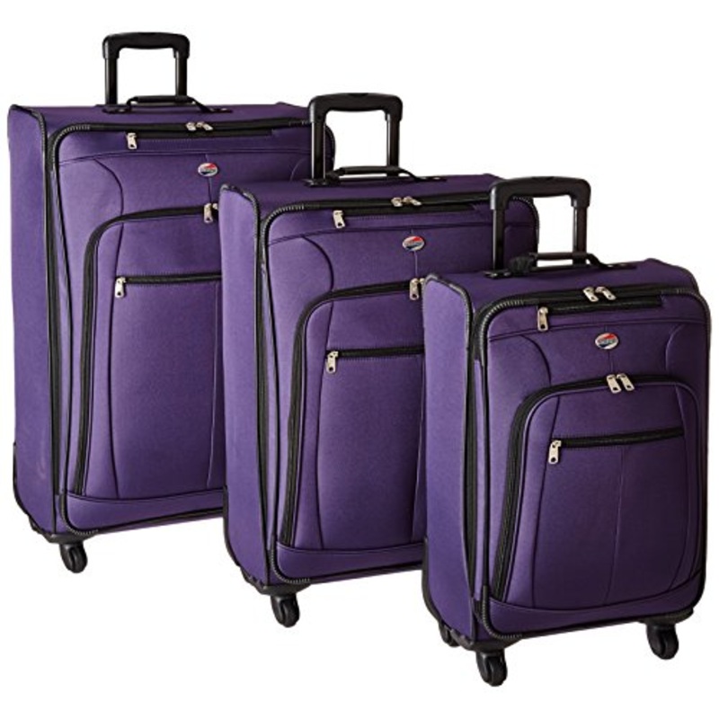 American Tourister At Pops Plus 3 Piece Nested Set, Purple, One Size