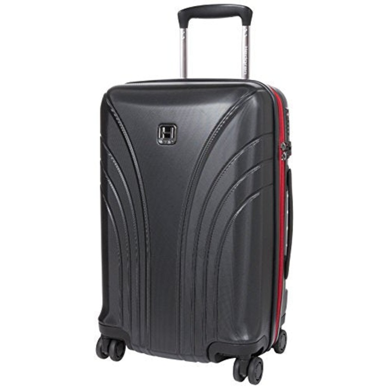 Hedgren Traction Mw Ex 24" Expandable Spinner, Black/Red Combo