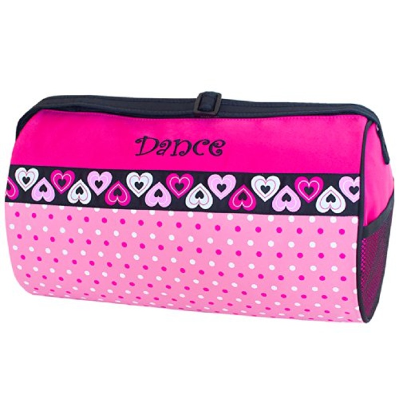 Sassi Designs Dance Duffle With Dots And Hearts