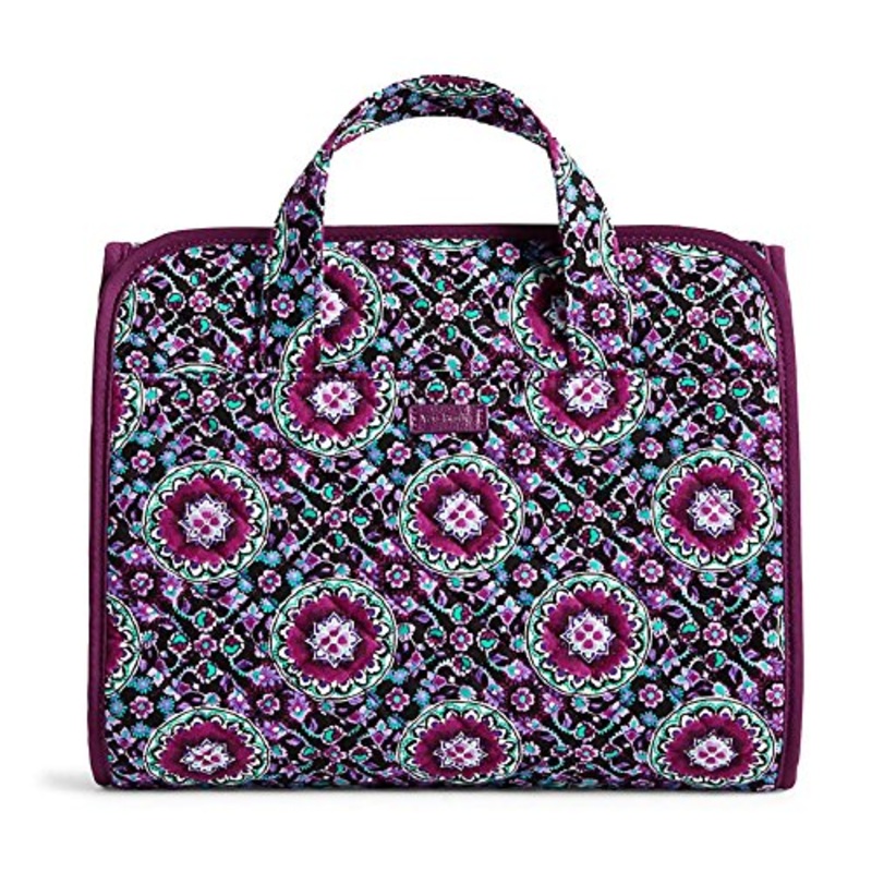 Vera Bradley Iconic Hanging Travel Organizer In Lilac Medallion Signature Cotton