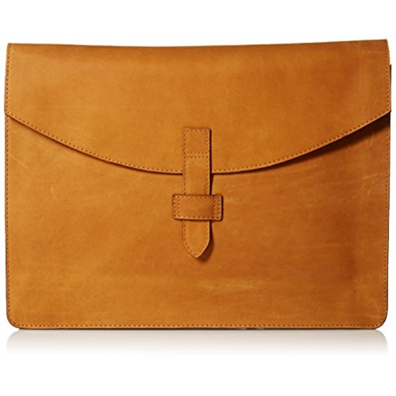 Claire Chase Madison Folio Briefcase, Saddle, One Size