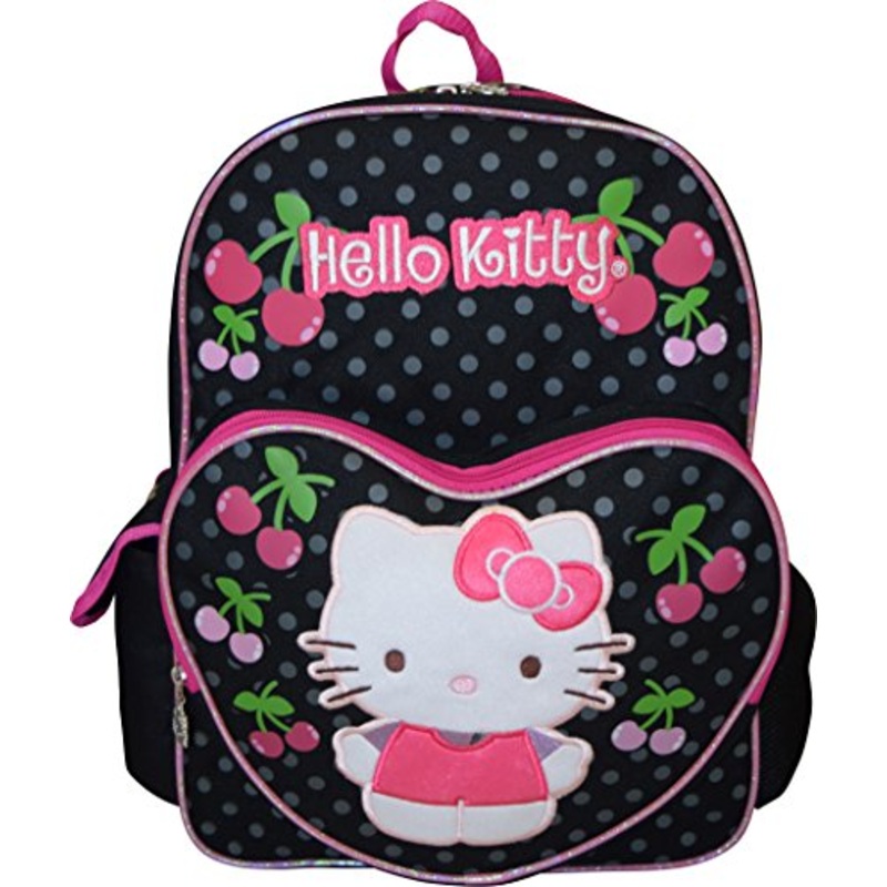 Hello Kitty Deluxe Embroidered 16" School Bag Backpack