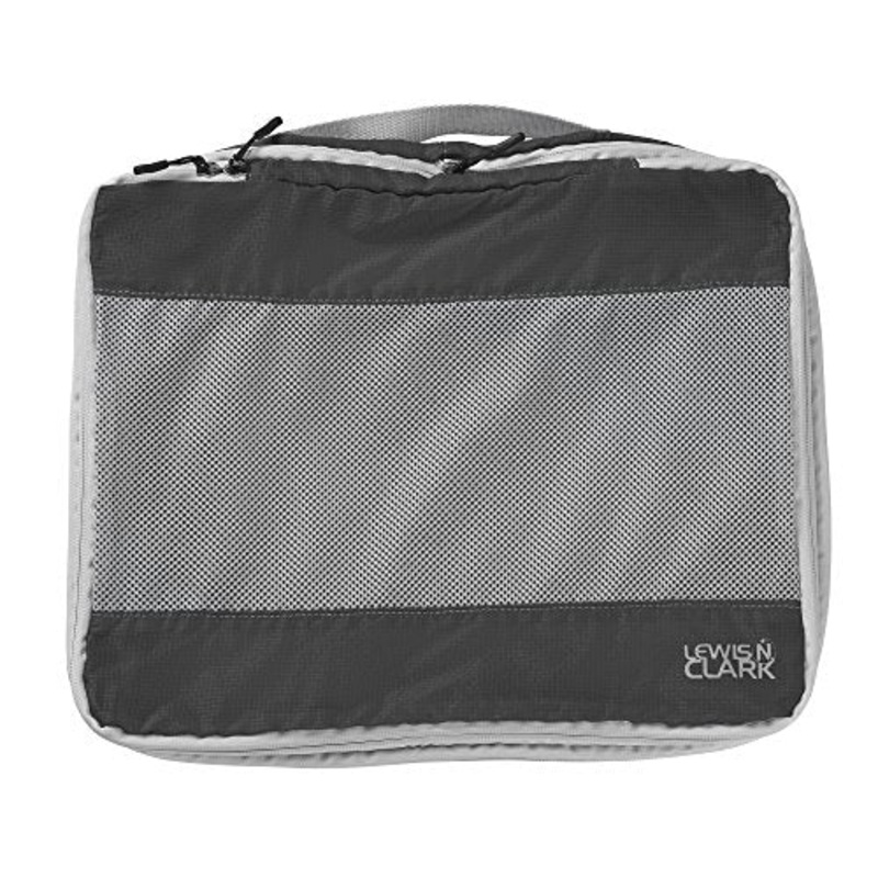 Lewis N Clark Electrolight Packing Cube Large, Charcoal, One Size