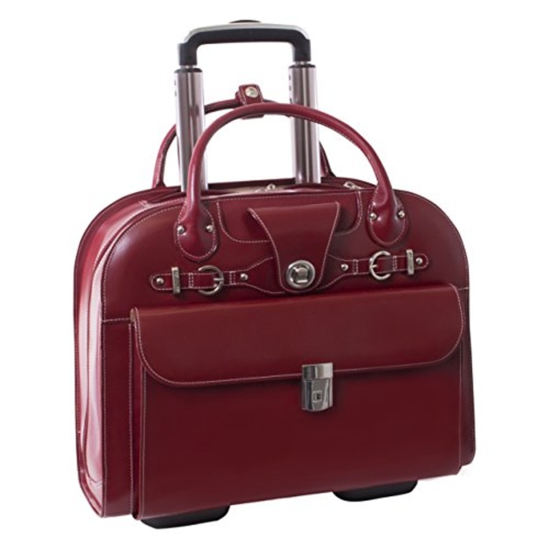 Mckleinusa Edgebrook 96316 Red Wheeled Ladies' Laptop Case