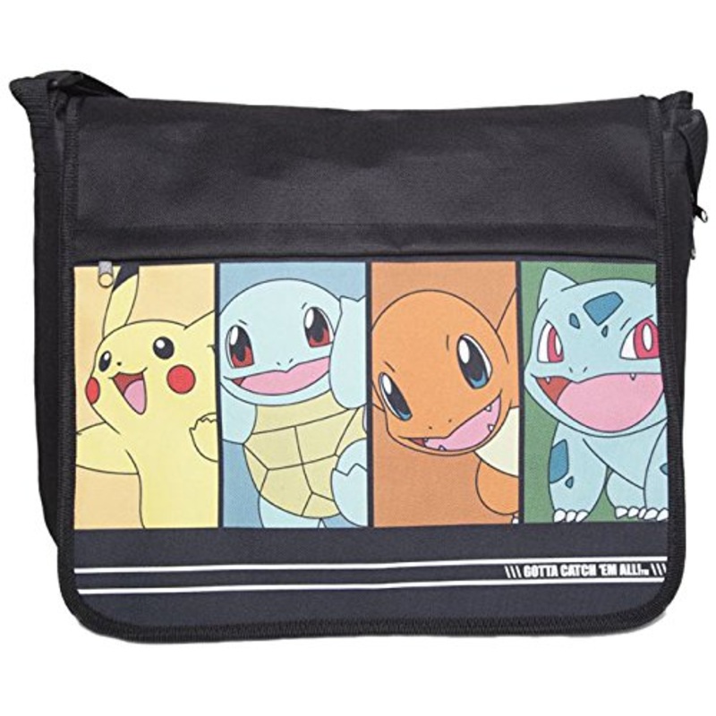 Pokemon - Starting Characters Messenger Bag | Black/Dark Blue