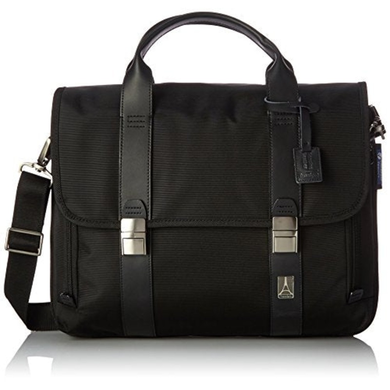 Travelpro Executive Choice Crew Checkpoint Friendly 15.6 Inch Messenger Brief, Black, One Size