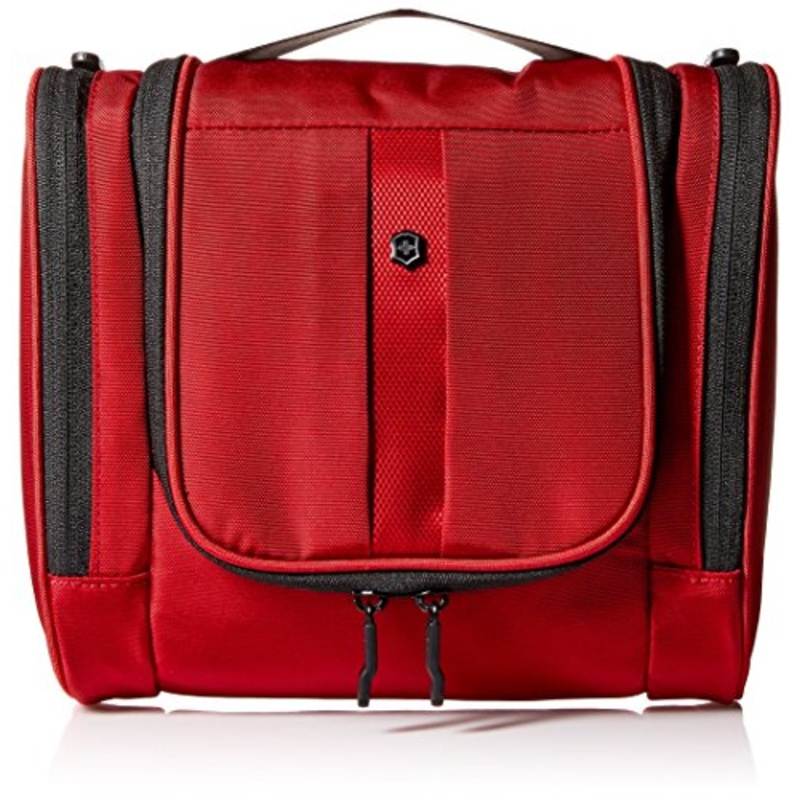 Victorinox Hanging Toiletry Kit, Red/Black Logo