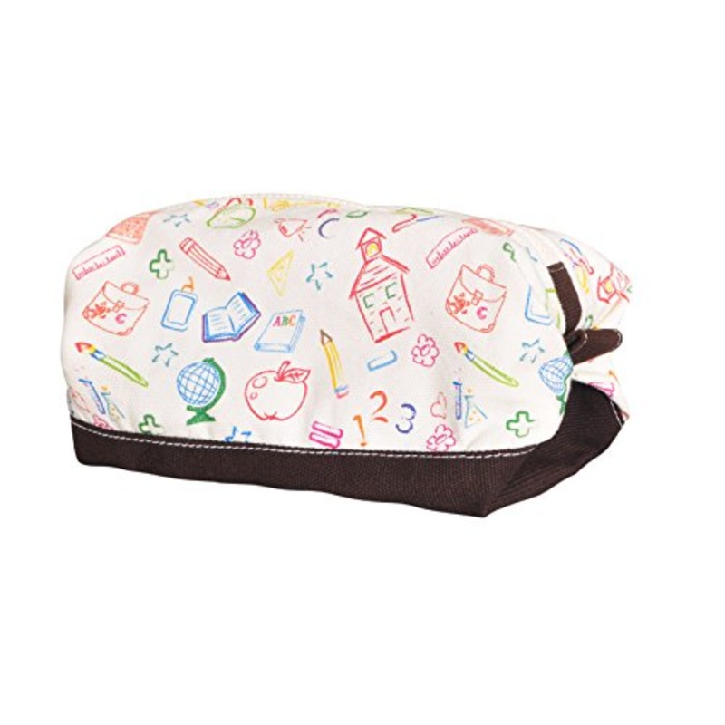 Vietsbay'S Women School Items 1Print Canvas Toiletry Bag Makeup Cosmetic Pouch