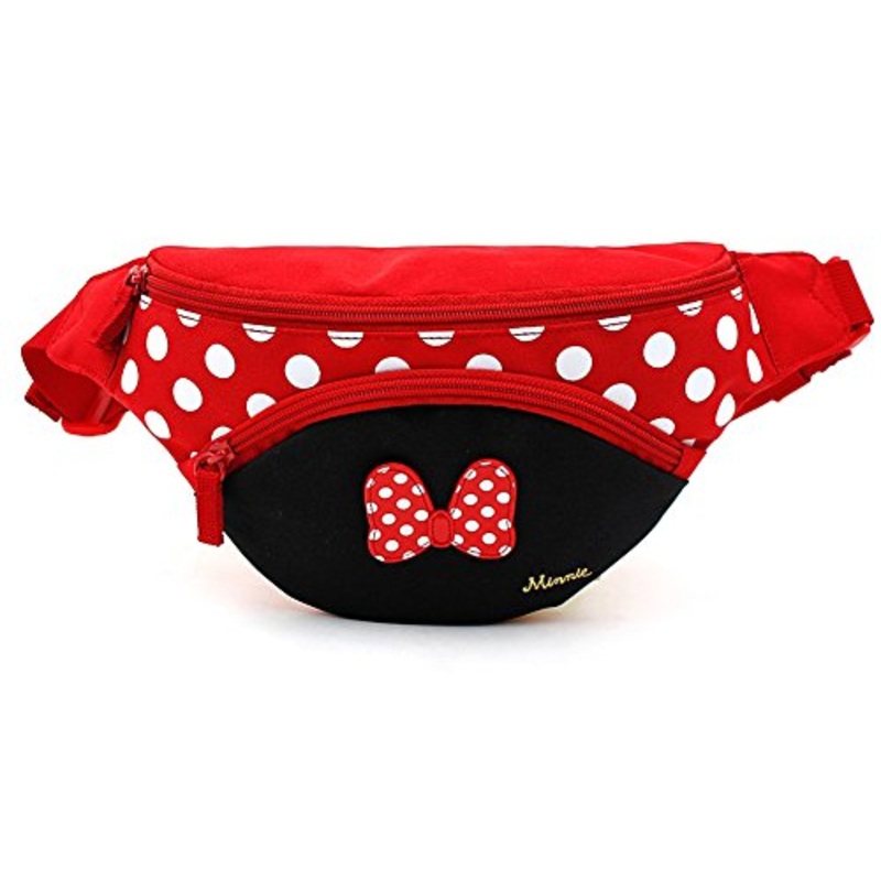 Disney Minnie Mouse Ribbon Red HipSack Waist Pack Fanny Phone Wallet
