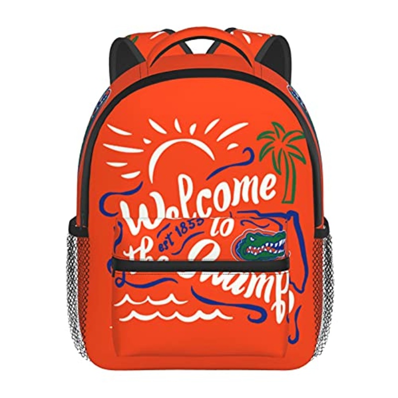 Florida Gator Gators Fishing Toddlers Boys Girls Kid Backpack Adjustable Cute Travelling Bag