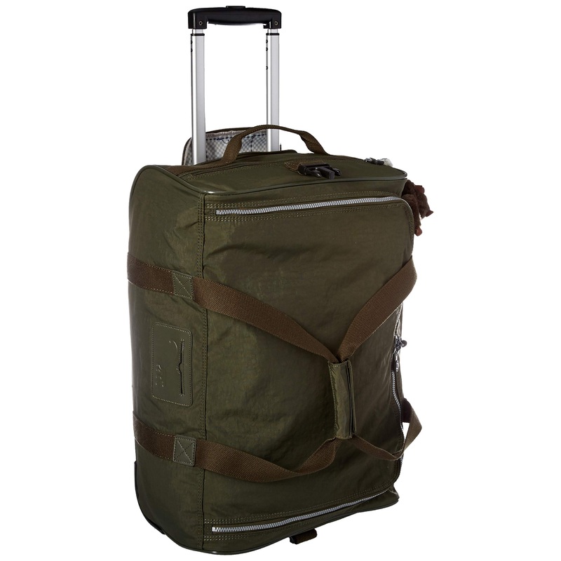 Kipling Unisex-Adult's Discover Small Wheeled Duffle Bag, Jaded Green