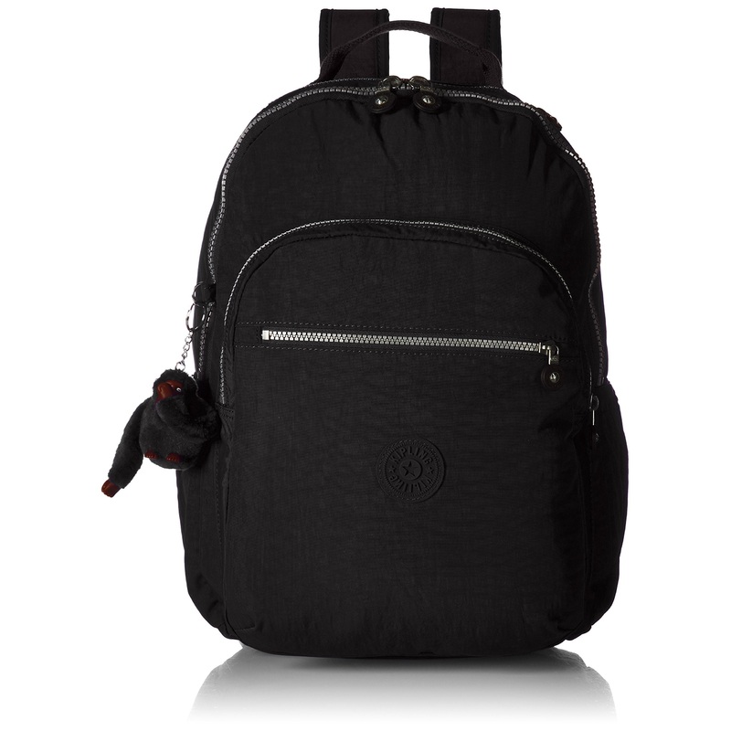 Kipling womens Seoul Go Black Laptop Backpack, black, One Size