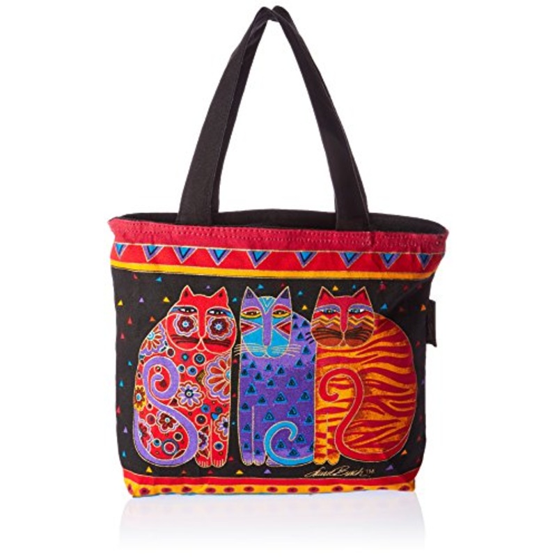 Laurel Burch Mini Tote, Feline Friends