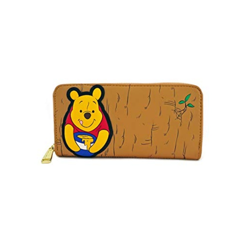 Loungefly Winnie the Pooh Faux Leather Zip Wallet Standard, Yellow