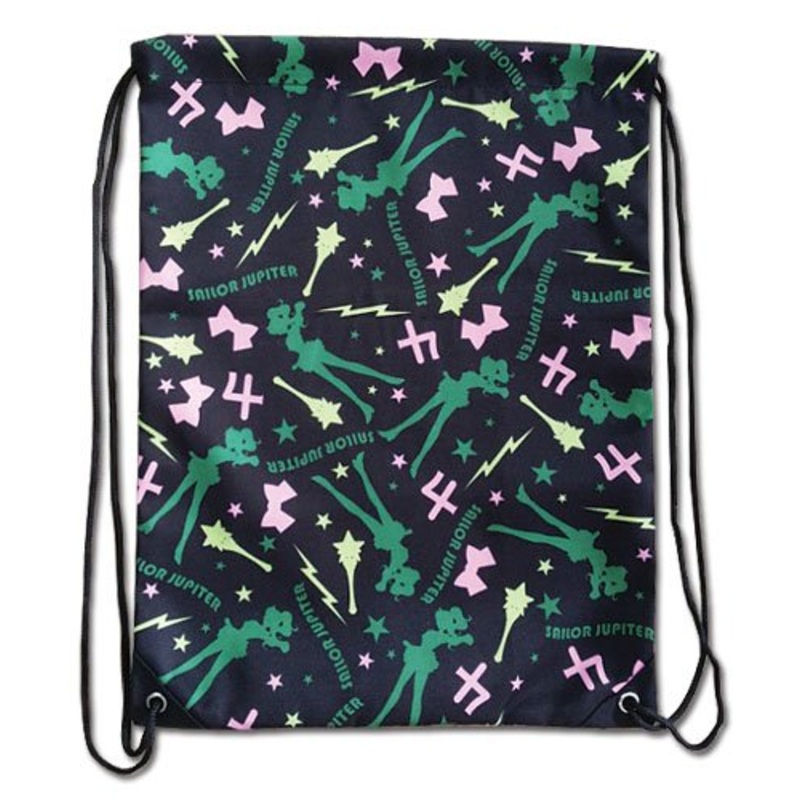 Sailor Moon Sailor Jupiter Pattern Drawstring Bag