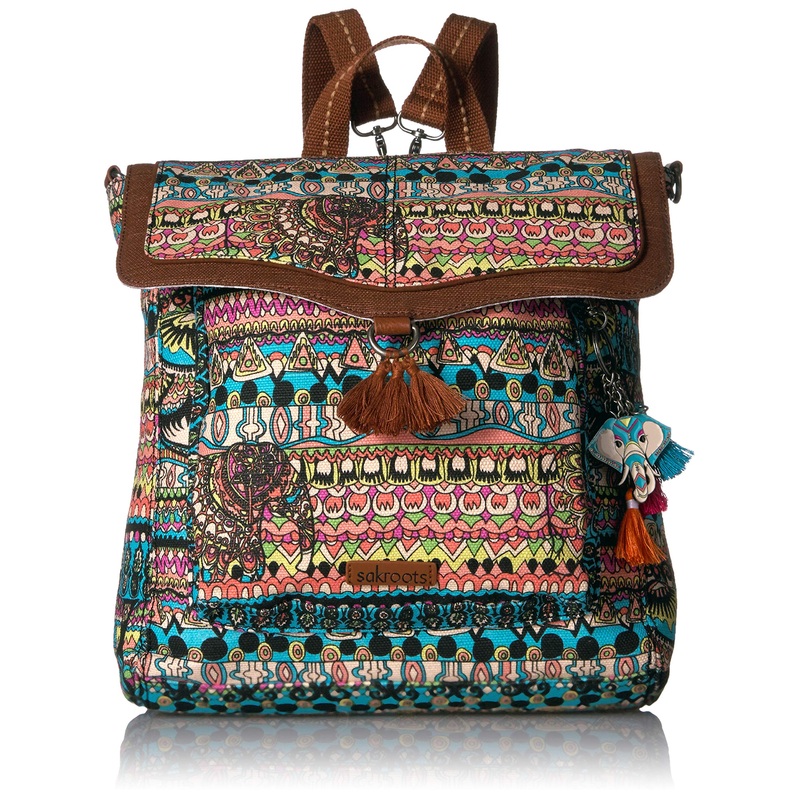 Sakroots Colette Convertible Backpack, Aqua One World