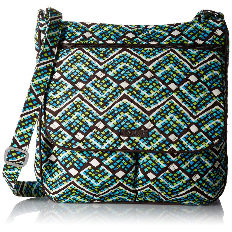 Vera Bradley Signature Cotton Double Zip Mailbag, Rain Forest