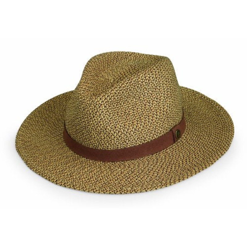 Wallaroo Hat Company Men's Outback Fedora - UPF 50+, Adjustable, Designed in Australia, Medium, Brown