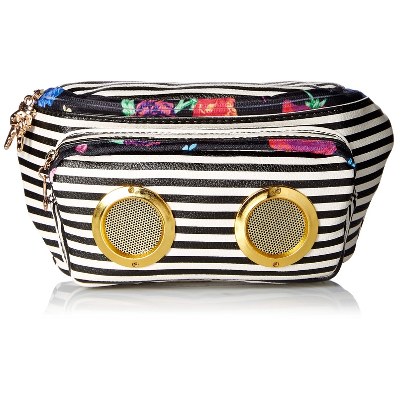 Betsey Johnson Speak Up Belt Bag, Stripe