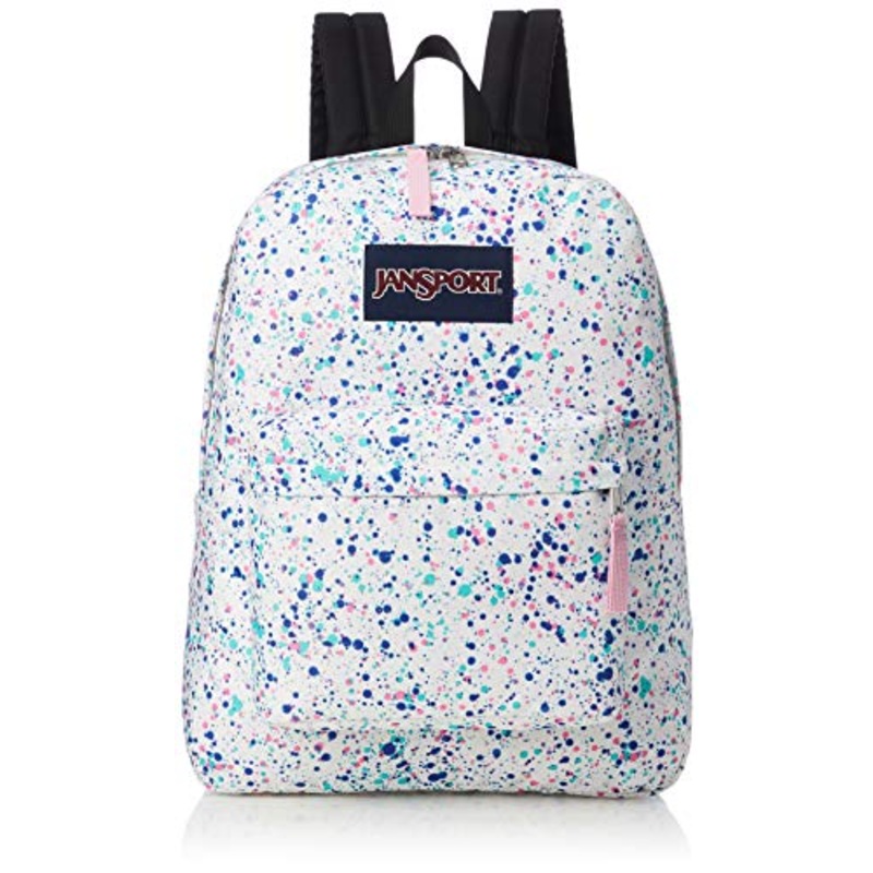 JanSport Unisex SuperBreak Splatter Dot White One Size