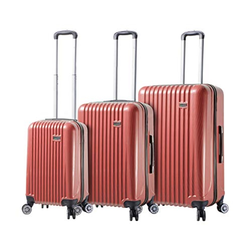 Mia Toro Mia Viaggi Italy Lucca Hardside Spinner 3pc Set, Red