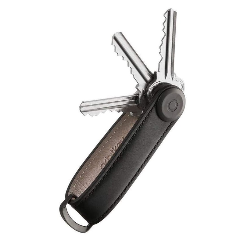 Orbitkey Leather 2.0 Key Organiser Black/Black