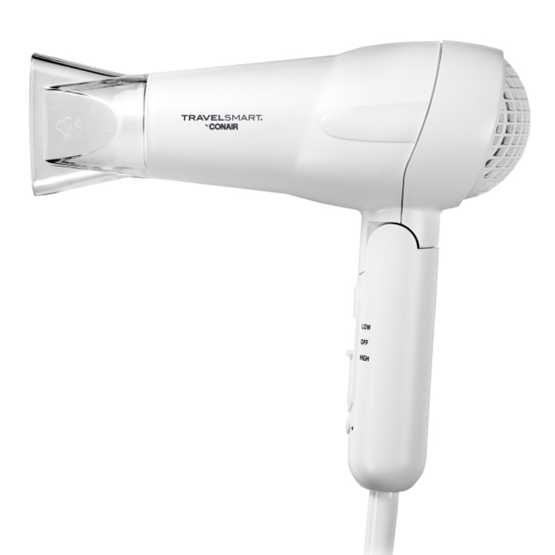 TravelSmart by Conair 1200-Watt Tourmaline Ceramic Dual Voltage Hair Dryer