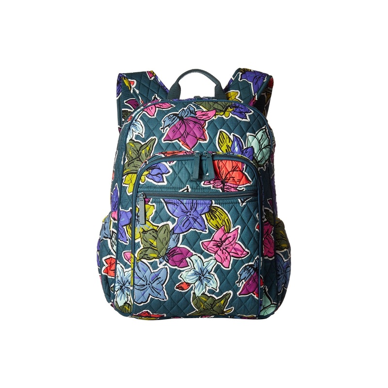 Vera Bradley Campus Tech Backpack Falling Flowers Signature Cotton