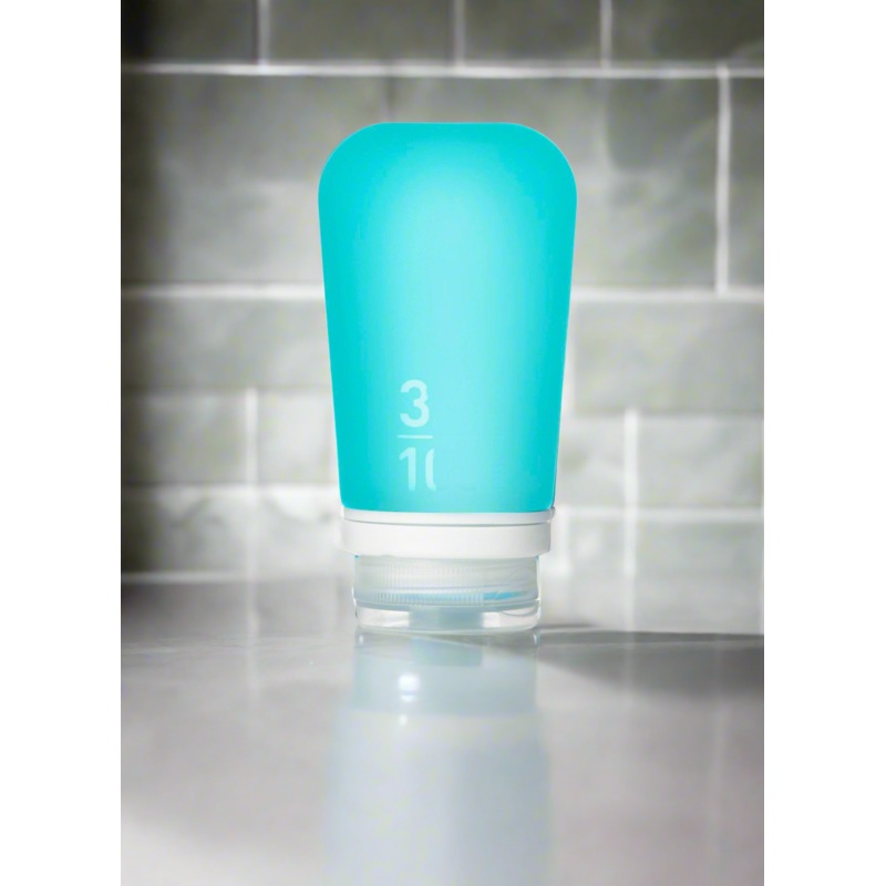 Humangear- 3.4 oz  GoToob+ Silicone Toiletry 3-1-1 Bottle (LARGE)
