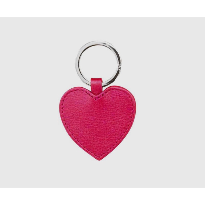 ILI New York- Leather Heart Key Fob