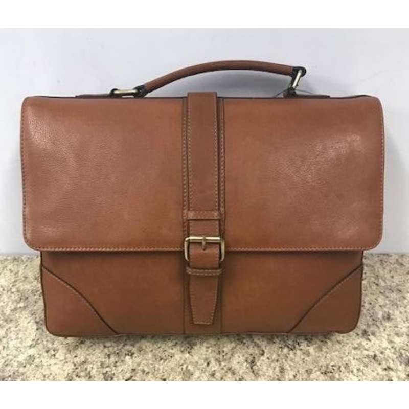 NLDA Leather Flapover Briefcase 724-1602