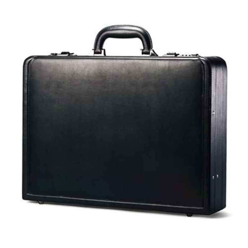 Samsonite Business 43115 4.5"-5.5" Leather Expandable Attache
