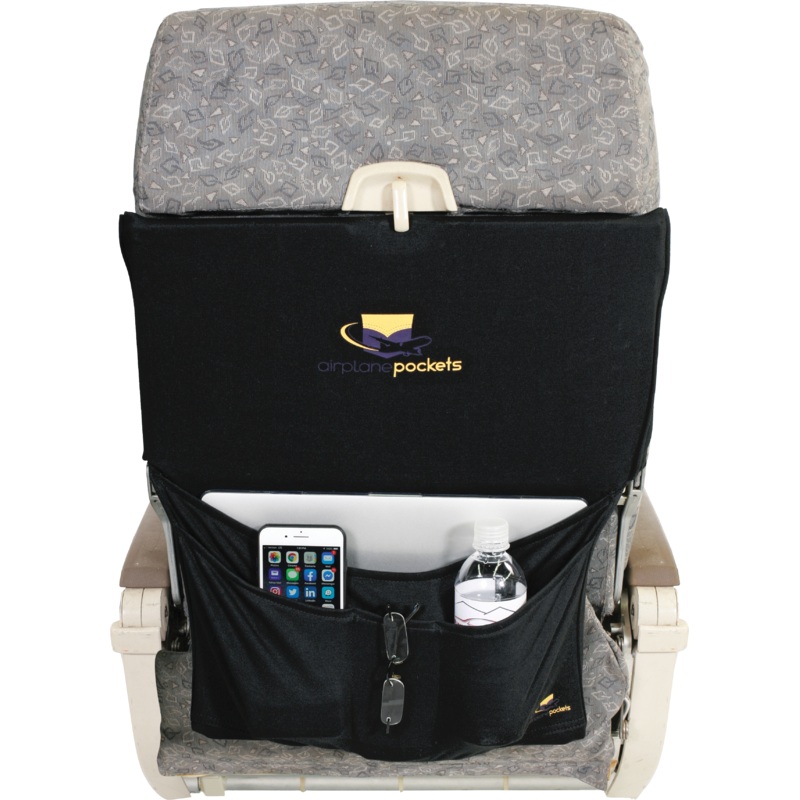 Airplane Pockets Tray Table Cover with Four Expandable Pockets 040518