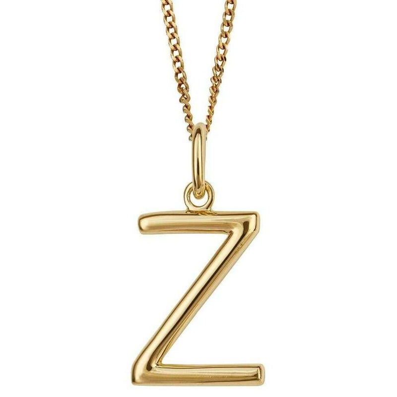 Beginnings Z Initial Pendant - Gold