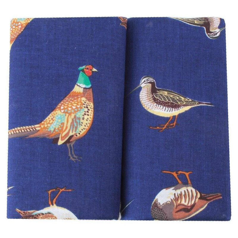 David Van Hagen Game Birds 2 Pack Handkerchief - Navy