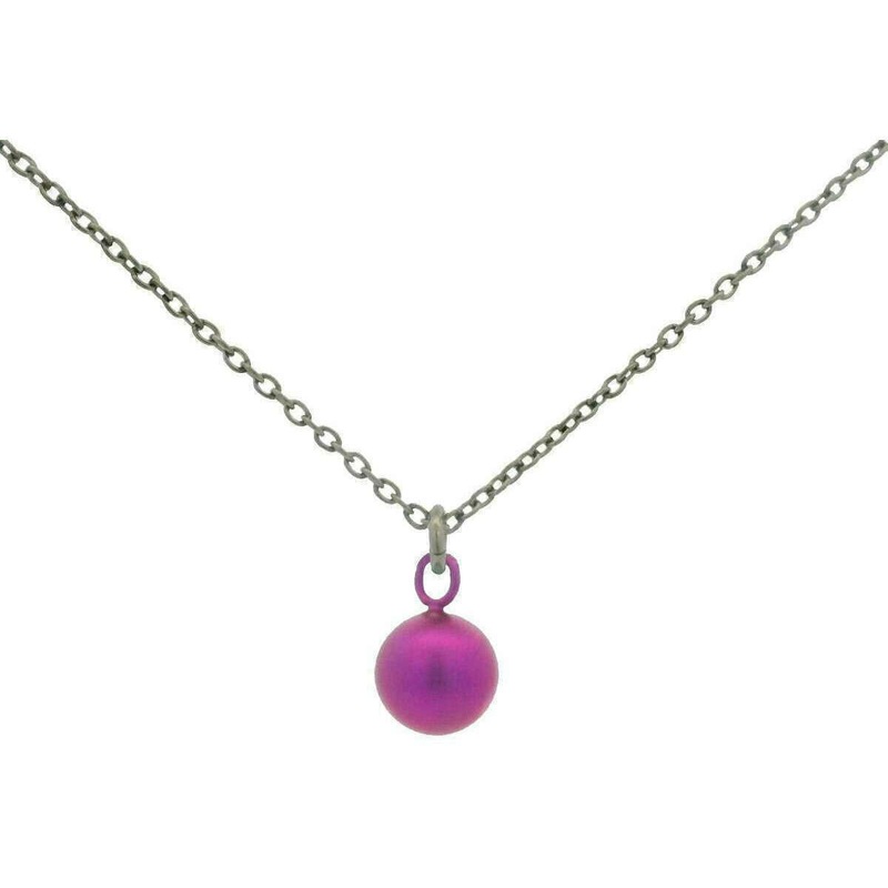 Ti2 Titanium Bead Pendant - Pink