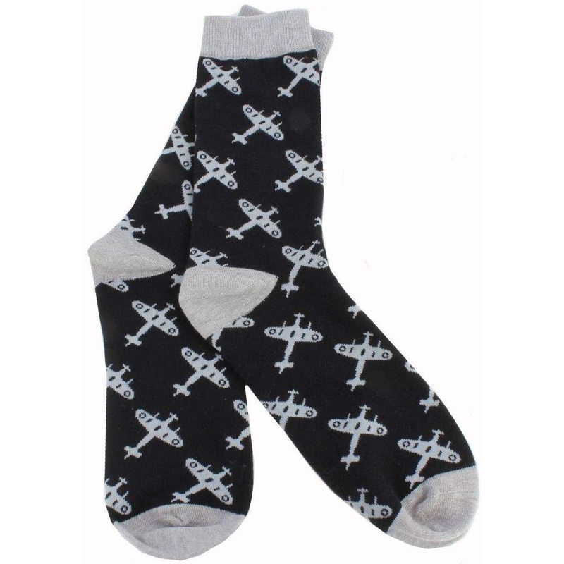 David Van Hagen Spitfire Socks - Black/Grey
