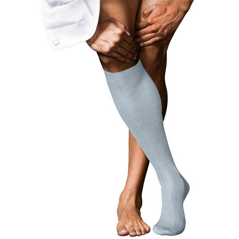 Falke No 10 Pure Fil dcosse Knee High Socks - Light Blue
