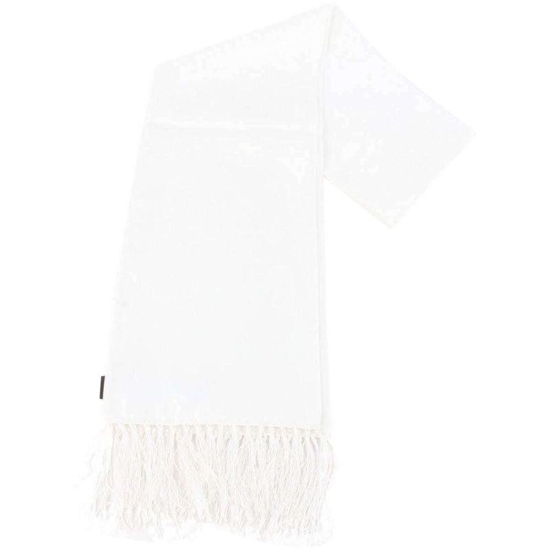 Knightsbridge Neckwear Plain Silk Scarf - White